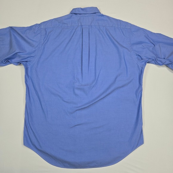 Ralph Lauren Classic Fit Oxford Button Down Shirt Mens Size 17 36/37 Blue Cotton - Picture 4 of 9